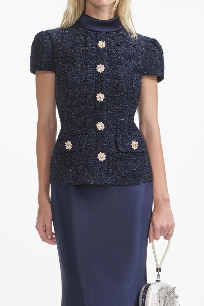 Munoz Metallic Tweed Two Piece Set