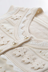Crochet Top in ecru