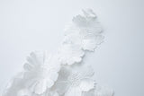 georgia 3d Floral Lace mini Dress in white