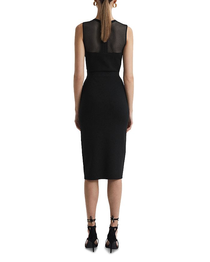 LUCIA ILLUSION MESH SHEATH DRESS