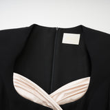 Céline black long-sleeved dress