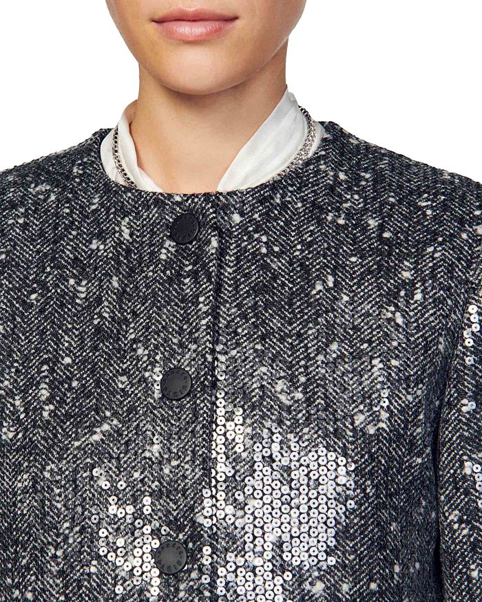 FUNN SEQUINED CROPPED JACKET
