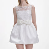 White Tulle Mini Dress