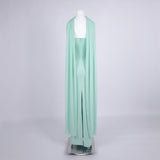 anna Strapless  Mesh Scarf Corset Maxi Dress in green