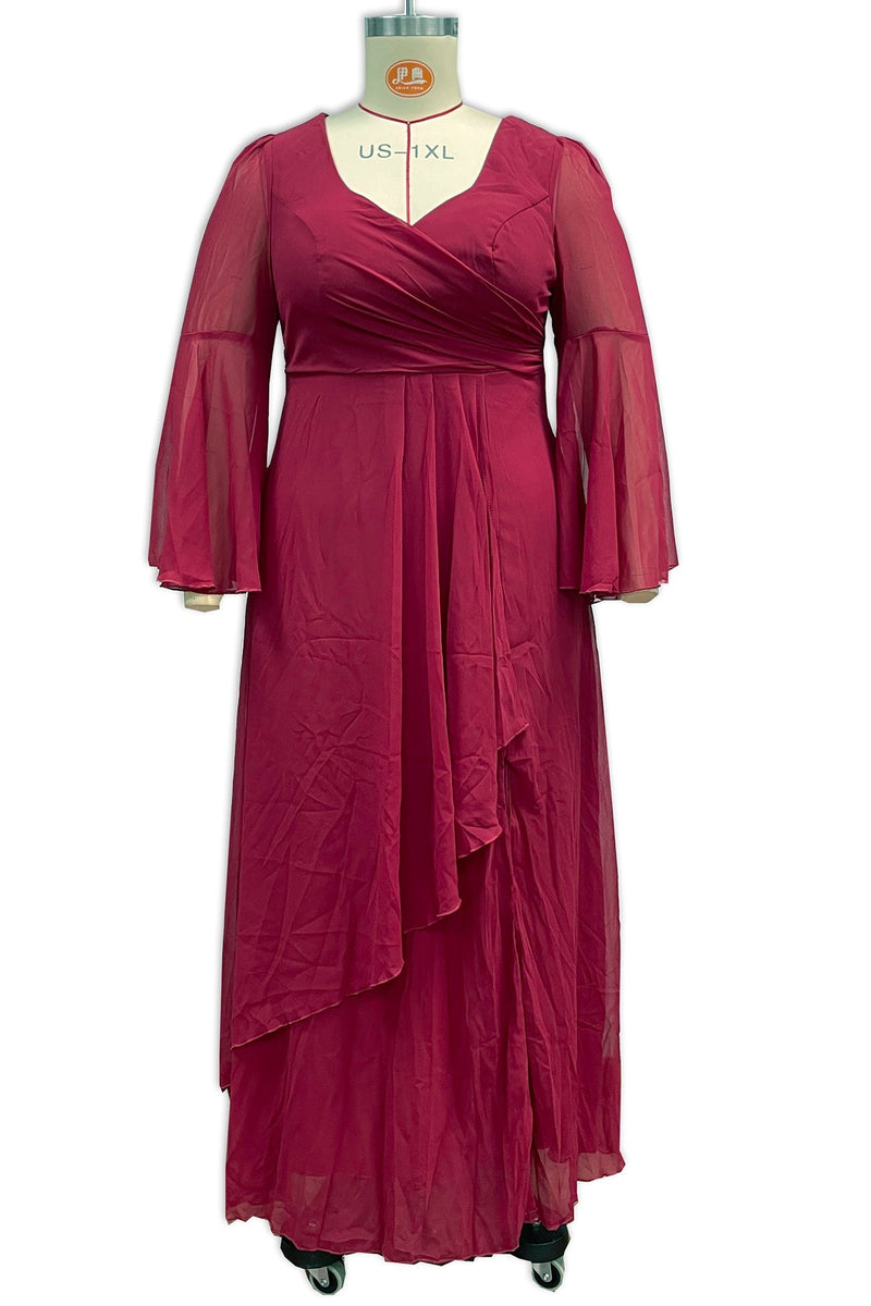 Persephone V-Neck Split Maxi Dress