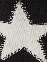 Star Jacquard black Cardigan