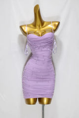 Danica Mini Dress-(Lilac)