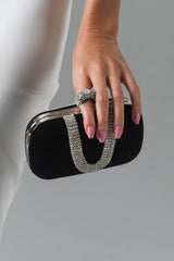 Vex Diamond Clutch - Black