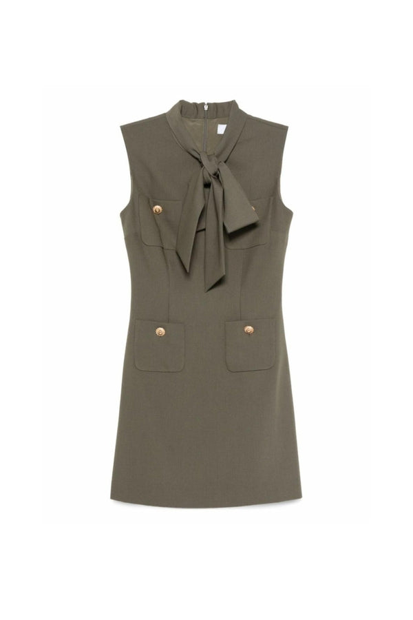rachel green bow Twill Mini Dress