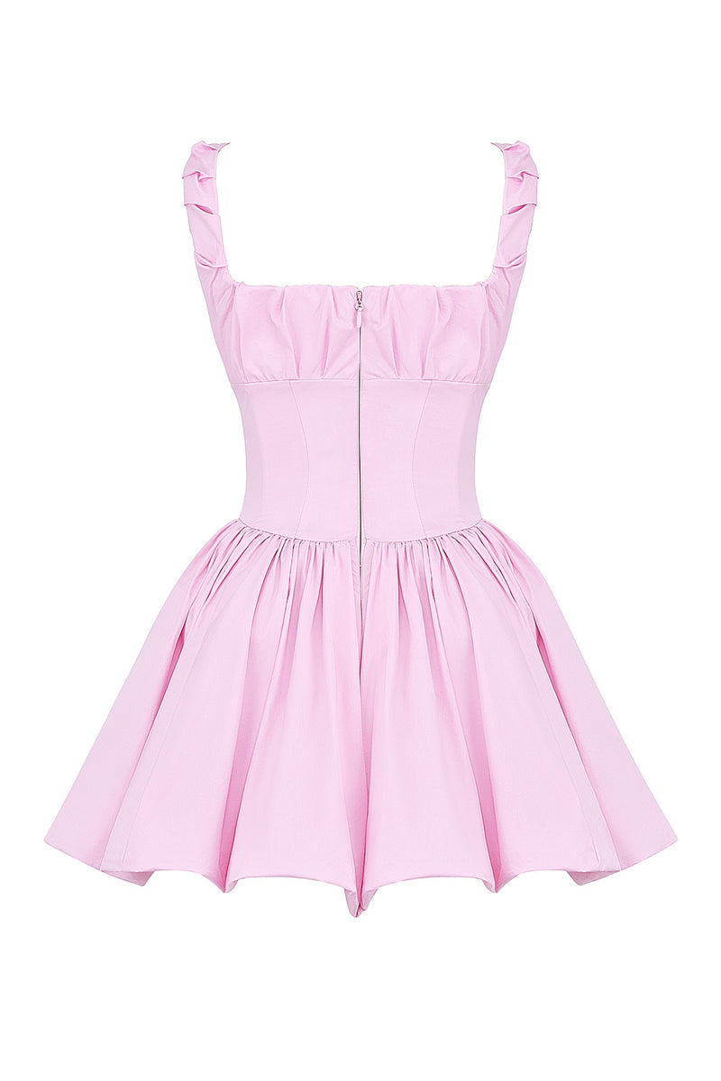 Cotton Candy Cotton Tulle Mini Dress in pink