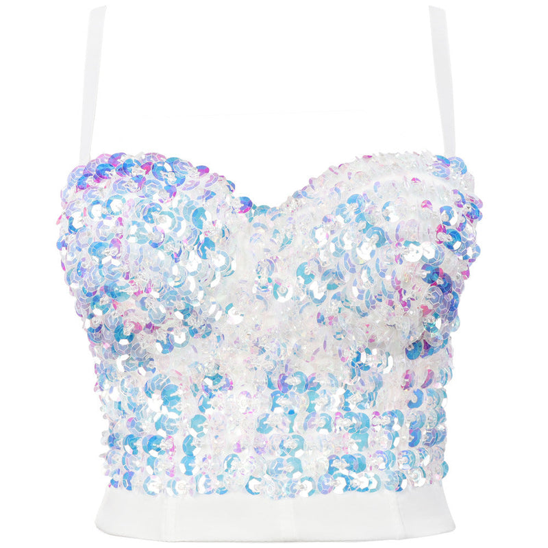 SEQUIN CROP TOP