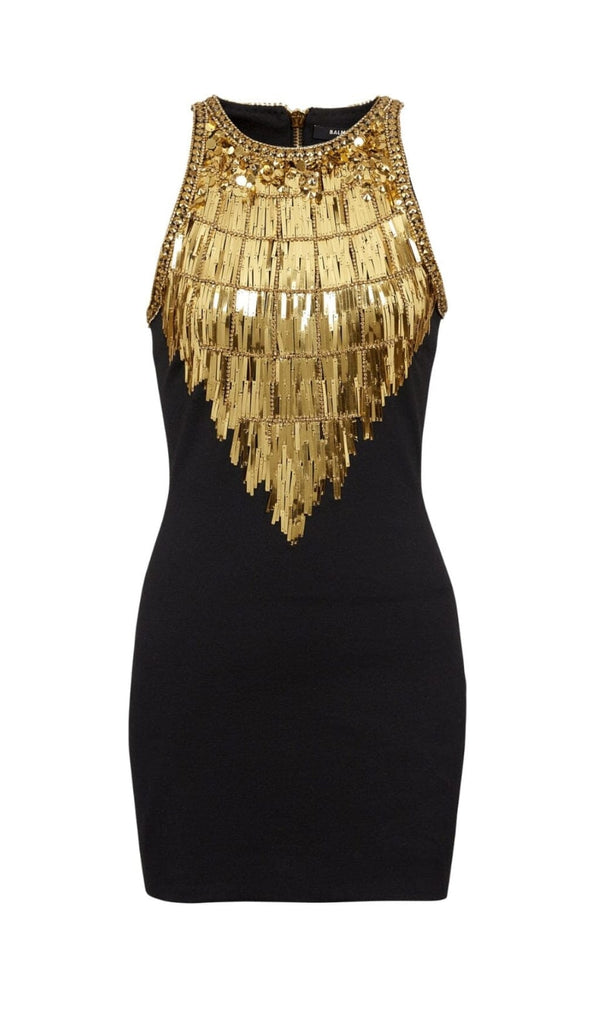 SEQUIN BANDAGE MINI DRESS IN BLACK DRESS STYLE OF CB 