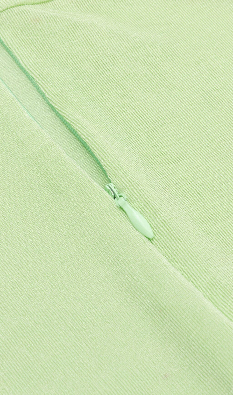 FLORA SLEEVELESS BANGAGE MAXI DRESS IN OLIVE GREEN DRESS styleofcb 