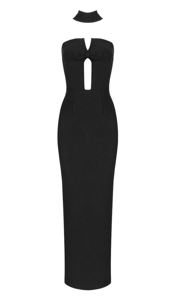 STRAPLESS MAXI DRESS IN BLACK Dresses styleofcb XS BLACK 