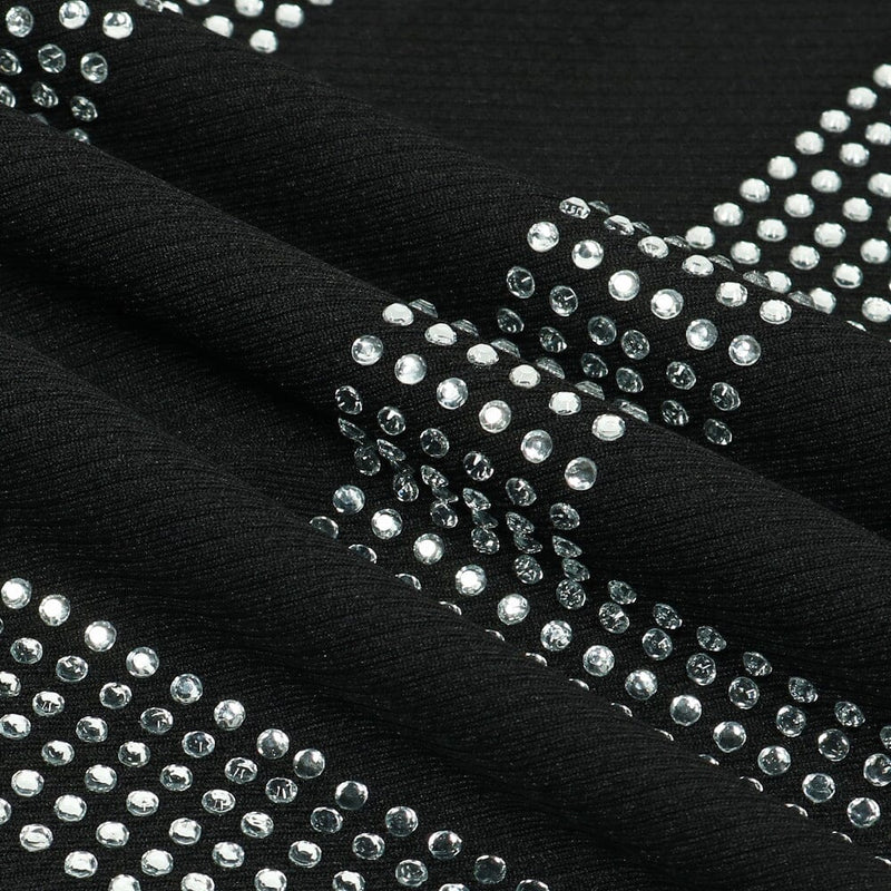 BANDAGE DIAMOND MINI DRESS IN BLACK Dresses styleofcb 