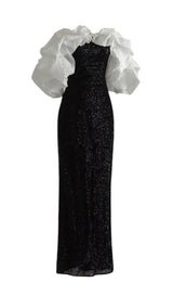 STRAPLESS BUBBLE BACKLESS MAXI DRESS Dresses styleofcb 