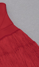 TASSEL MAXI DRESS IN RED Dresses styleofcb 