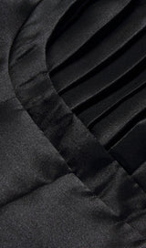 SQUARE NECK PUFF SLEEVE DRESS IN BLACK styleofcb 
