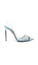 CRYSTAL EMBELLISHED SANDALS IN BLUE Shoes styleofcb 