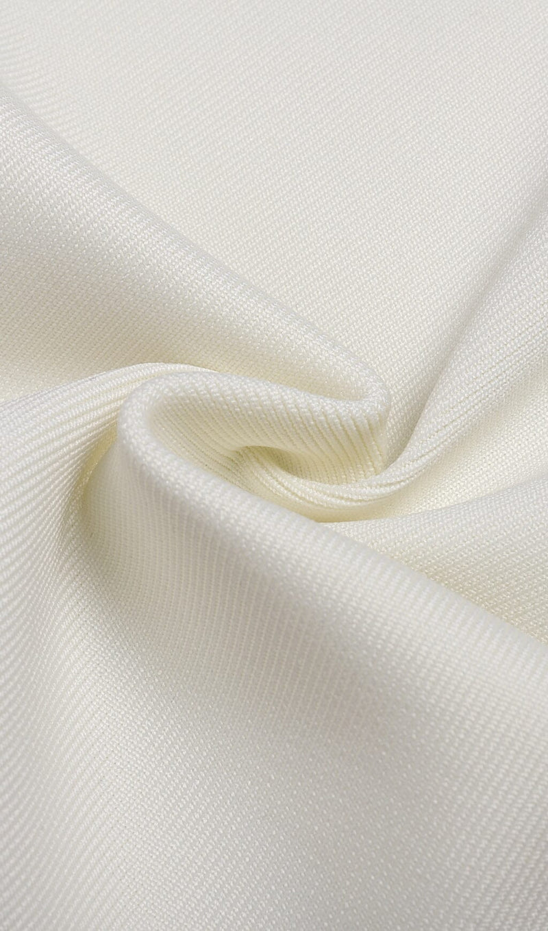 BANDAGE SOFT PLEATED MINI DRESS IN WHITE styleofcb 