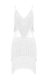 TASSEL LACE MINI DRESS IN PINK Dresses styleofcb XS WHITE 