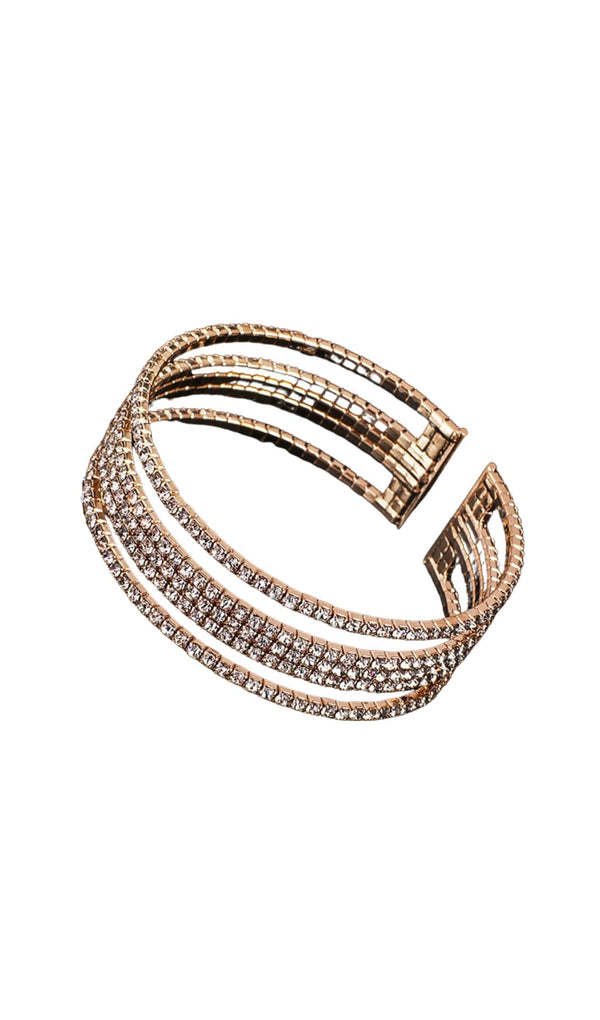 GOLD LAYERED DIAMANTE BRACELET JEWELLERY styleofcb 