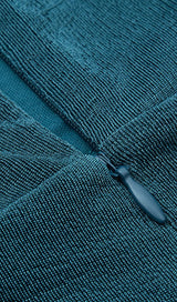 GREY-BLUE HIGH SLIT SLIM-FIT KNIT MIDI DRESS styleofcb 