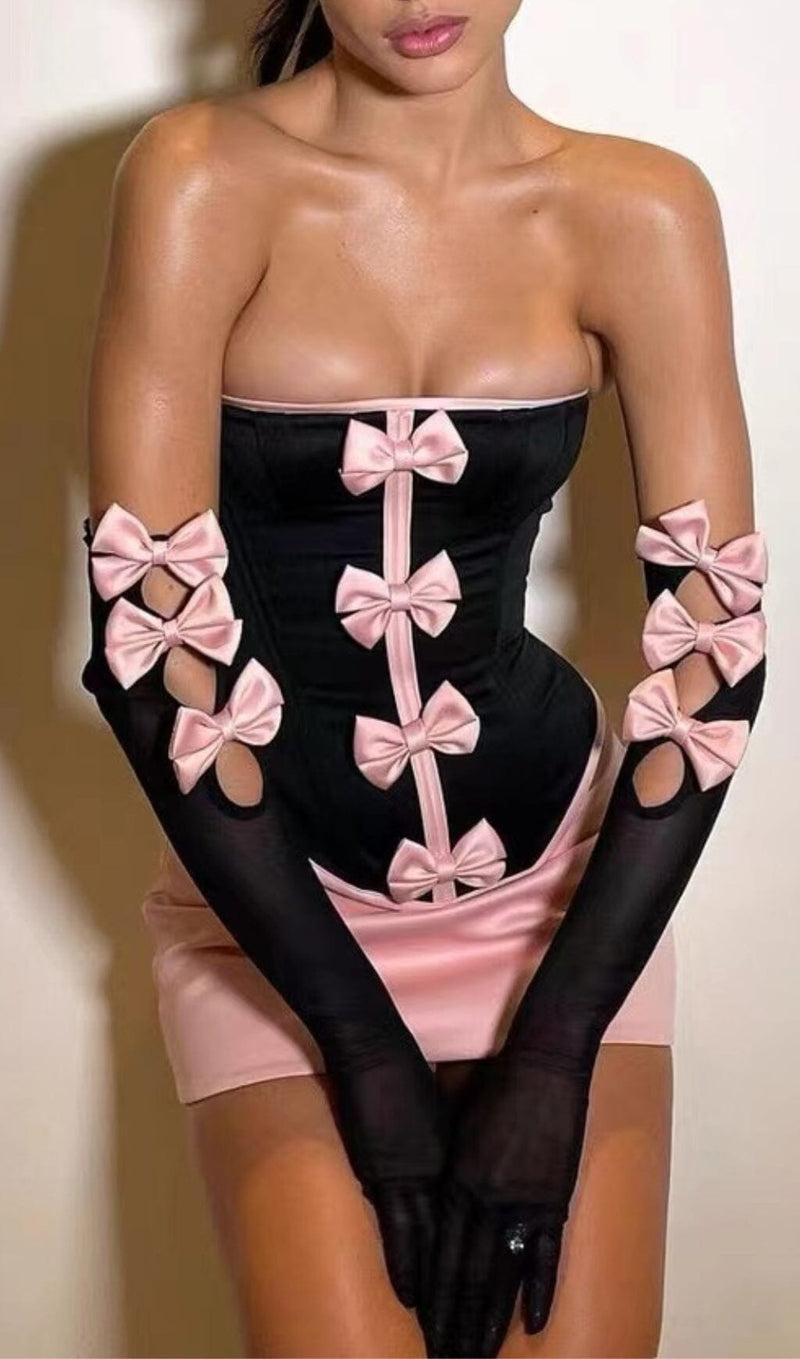 CORSET BOWKNOT TWO PIECE SET Clothing styleofcb 