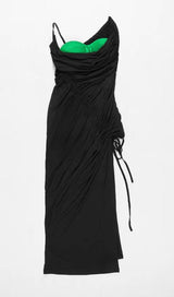 SPLIT MAXI DRESS IN BLACK Dresses styleofcb 