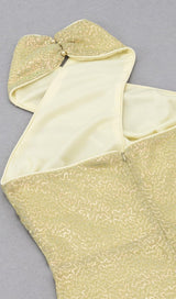 HALTER SEQUIN MIDI DRESS IN GOLD Dresses styleofcb 