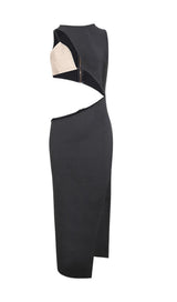 SPLIT MAXI DRESS IN BLACK OR BEIGE Dresses styleofcb 