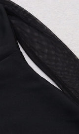 TULLE HIP WRAP DRESS IN BLACK styleofcb 