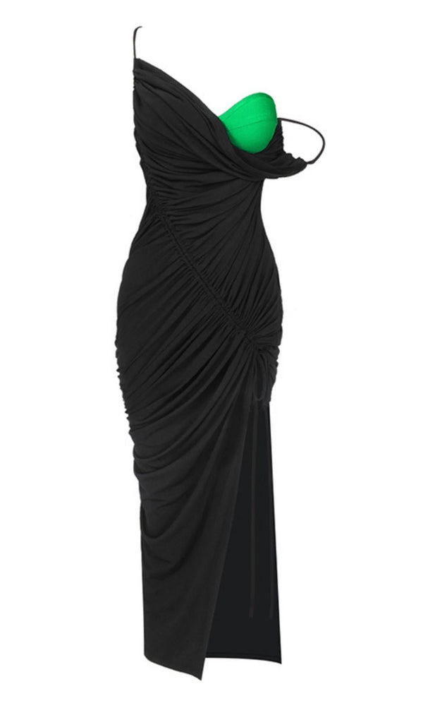 SPLIT MAXI DRESS IN BLACK Dresses styleofcb 