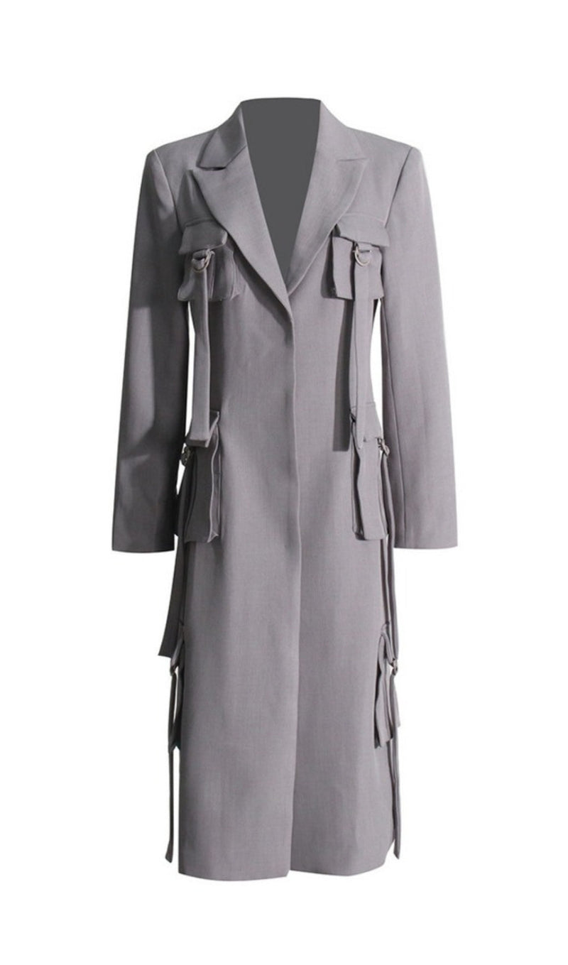 POCKET LONG BLAZER COAT