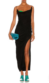 SPLIT MAXI DRESS IN BLACK Dresses styleofcb 