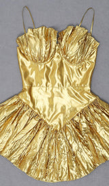 STRAPLESS MINI DRESS IN YELLOW Dresses styleofcb 