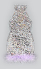 SEQUIN BACKLESS MINI DRESS IN SILVER Dresses styleofcb 