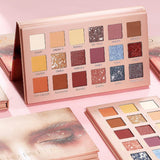 18-COLOR MATTE PEARLESCENT EARTH COLOR EYESHADOW blingmyfriend 