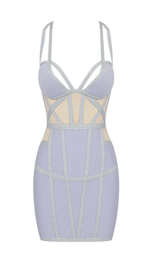 BANDAGE MINI DRESS IN BLUE Dresses styleofcb 