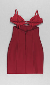CUT OUT MINI DRESS IN RED Dresses styleofcb 