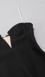 V NECK BANDAGE MINI DRESS IN BLACK Dresses styleofcb 