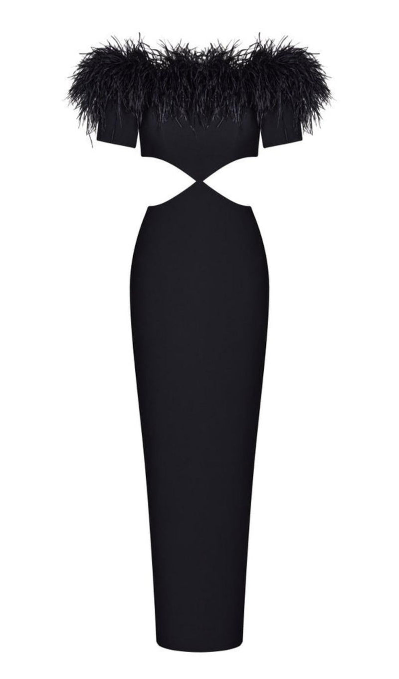 BANDAGE BACKLESS MAXI DRESS IN BLACK Dresses styleofcb 