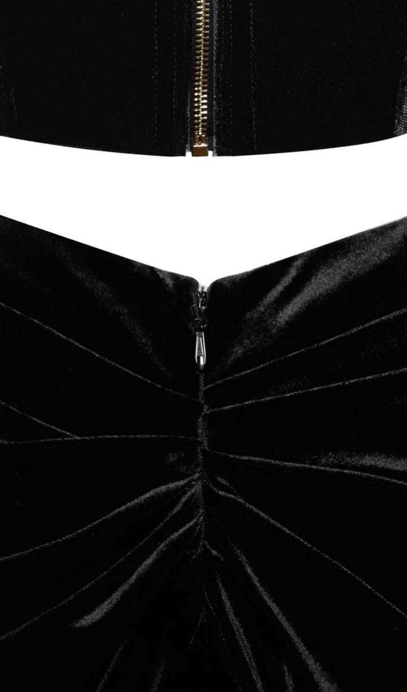 LACE STRAPLESS MAXI DRESS IN BLACK styleofcb 