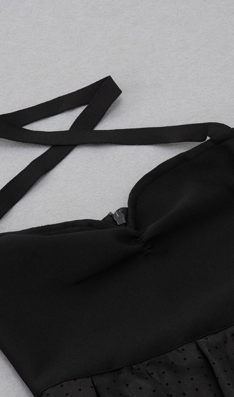 HALTER BANDAGE MIDI DRESS IN BLACK Dresses styleofcb 
