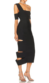 BANDAGE-STYLE HOLLOWED-OUT SHEATH DRESS IN BLACK styleofcb 