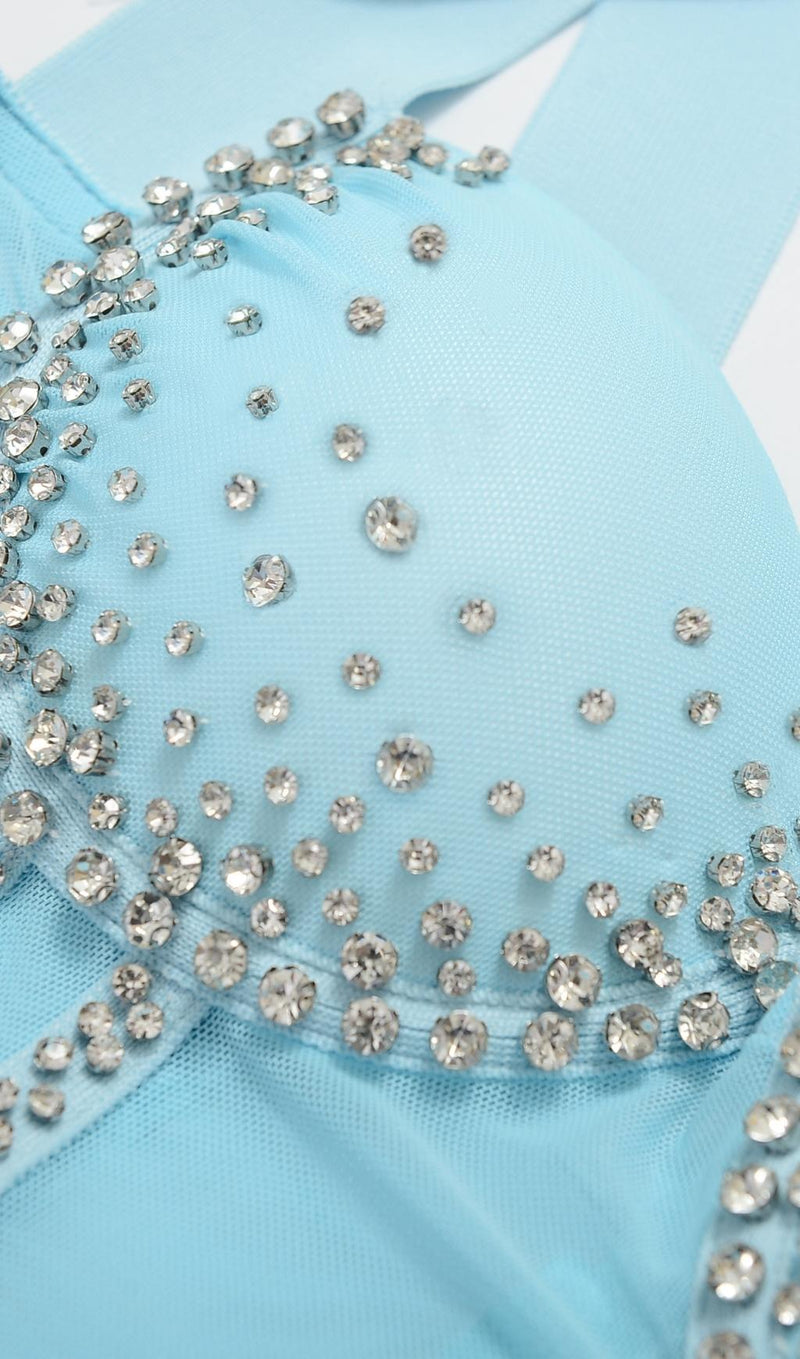 DIAMOND MAXI DRESS IN BLUE Dresses styleofcb 