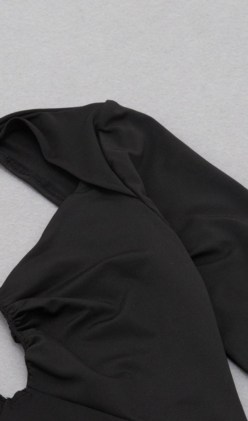 BACKLESS MIDI DRESS IN BLACK Dresses styleofcb 