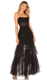 MESH MAXI DRESS IN BLACK Dresses styleofcb 
