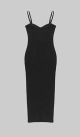 CUTOUT SIDE DETAIL MIDI DRESS IN BLACK Dresses styleofcb 