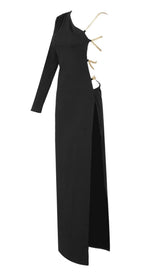 ONE SHOUDLER BACKLESS MAXI DRESS IN BLACK Dresses styleofcb 